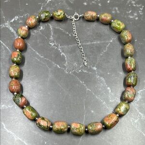 CW 925 Sterling & Unakite Necklace